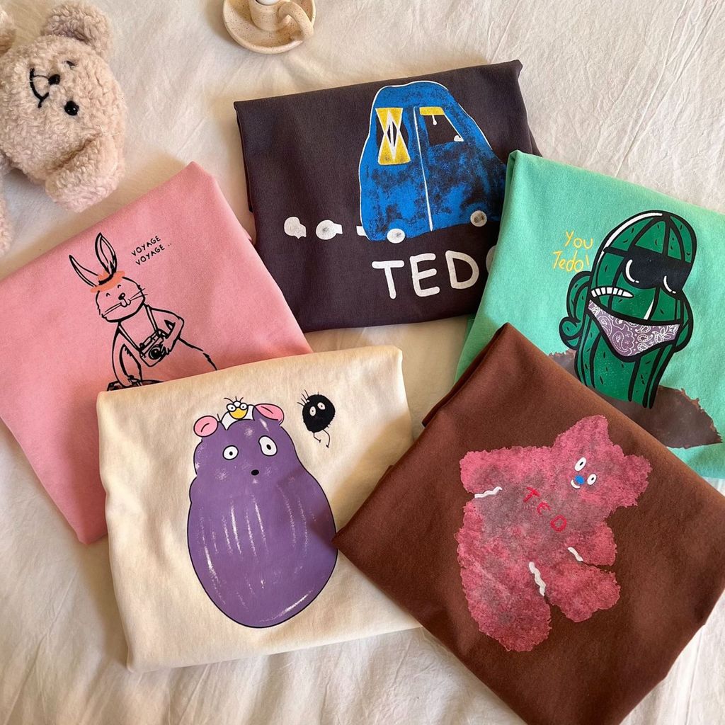 Crianças de manga curta camiseta algodão verão meninos meninas roupas infantis dos desenhos animados Anime bonito bebê t