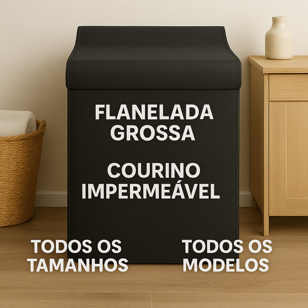 Capa Maquina de Lavar Electrolux Brastemp Consul todos de 6kg até 18kg