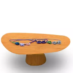 Mesa Oval Organica Em Freijo 160x90cm