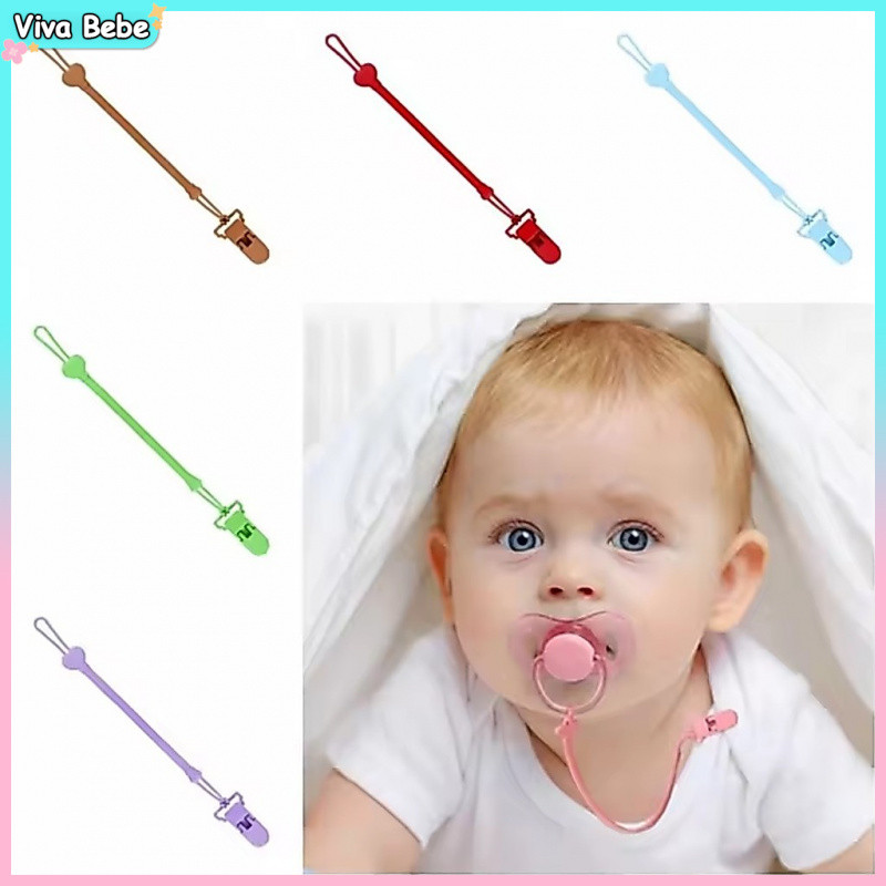 Clipe De Dentição Para Chupeta De Bebê , Corrente De silicone Recém-Nascidos , Retentor De