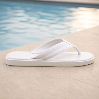 Chinelo Feminino Viena Praia Piscina Verão Borracha Tira Larga Bico Quadrado Fácil de Limpar Leve