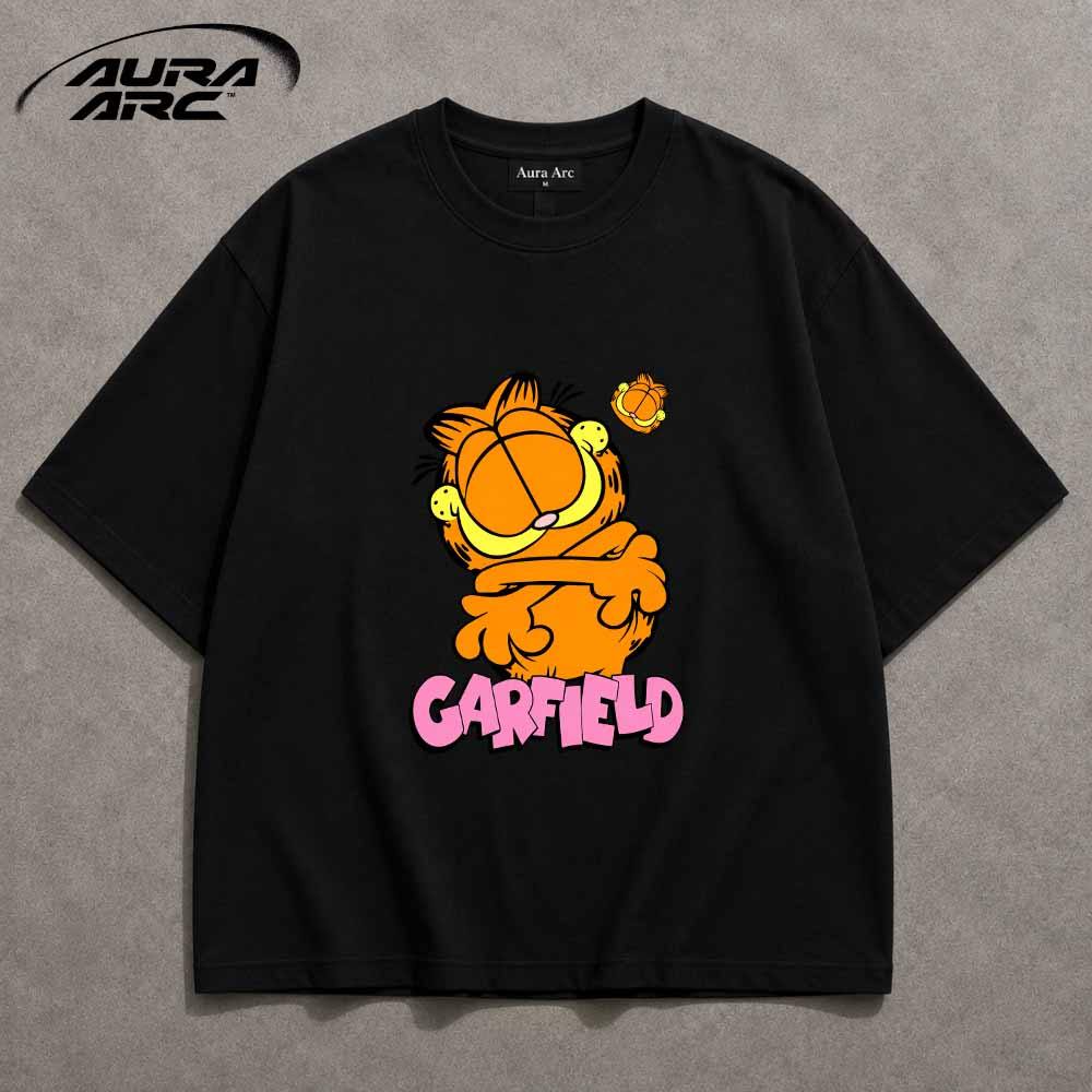 Camiseta Oversized Unissex Garfield Personagem Streetwear Aesthetic Estampa Premium 100% Algodão