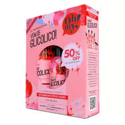 Kit Oh My Vem de Glicólico Shampoo 300ml Condicionado 300ml e Acidificante 150ml
