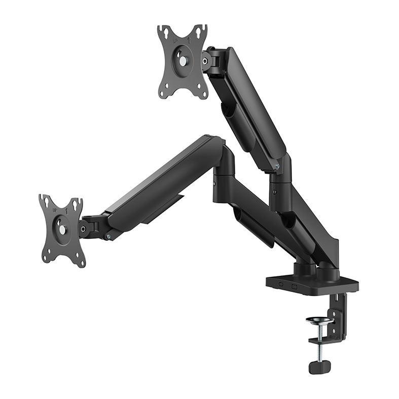 Suporte Articulado Para Dois Monitores Brateck LDT97-C024E, 17 Pol a 32 Pol, Preto, LDT97-C024E