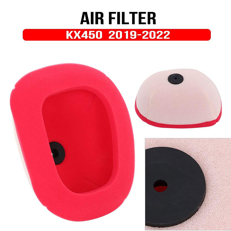 Para Kawasaki KX450 Filtro De Ar Duplo Estágio Espuma Limpador Motocicleta Bicicleta Da Sujeira Motocross Motor Proteção