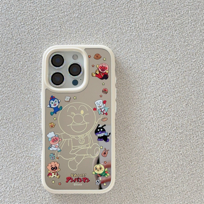 Anti-16 lado dos desenhos animados imagem iphone14 espelho gota completa 15promax saco adequado para chassi 13 mãos Appl