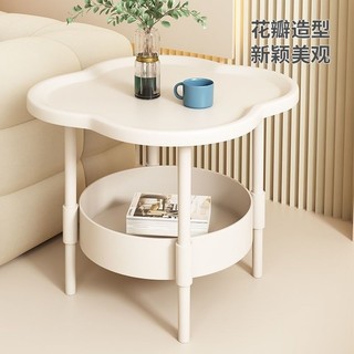 Mesa de cabeceira moderna e minimalista com pétalas, mesa lateral de armazenamento duplo, quarto, sala de estar, Univers