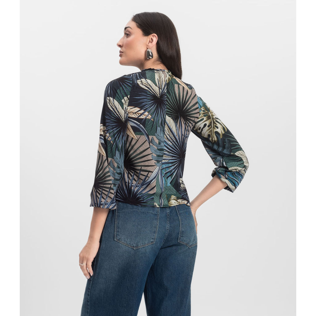 Blusa Manga Longa Infinita Cor Verde · foto 2