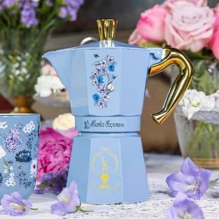 Itália Bialetti Bialetti Blue Flower Edição Limitada Moka Pot Italiano Válvula Dupla Cafeteira K
