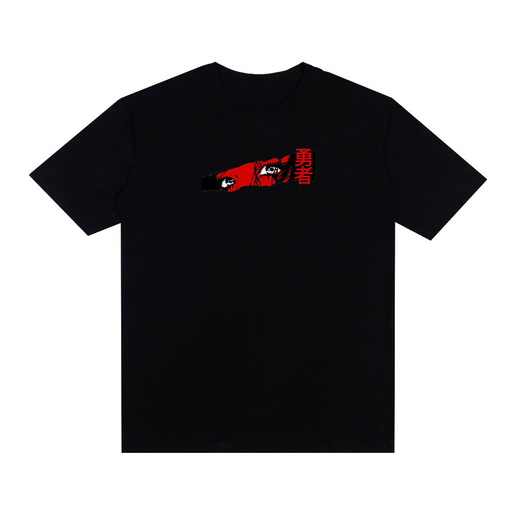[Camiseta Premium em Algodão Puro]BOW Camiseta Streetwear Bloods Hoteyes Estampada Camiseta Oversized Algodão
