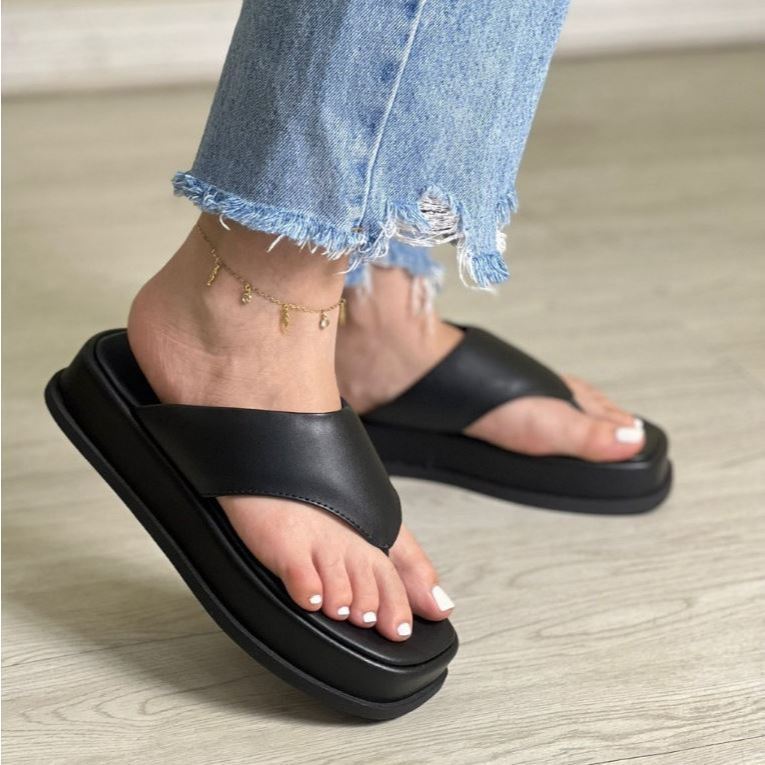 Sandália Plataforma Tamanco Flat Susi Confortável Macio Leve Novidade Moda Feminina Queima de Estoque 50% OFF !