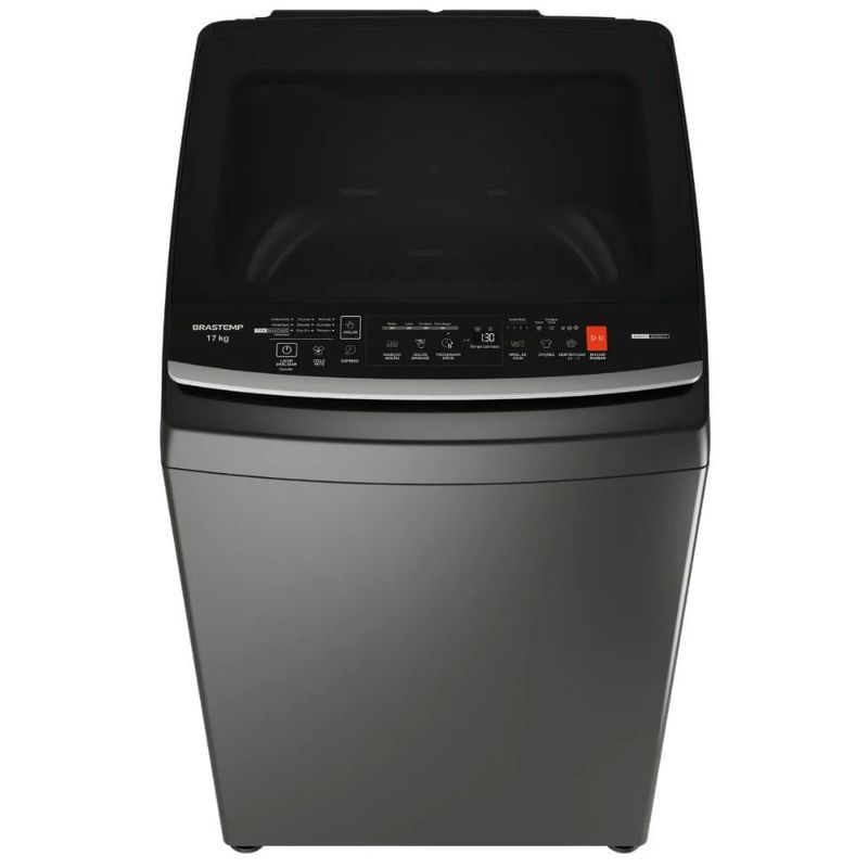 Máquina de Lavar Brastemp 17 Kg Cinza Platinum BW17LTA