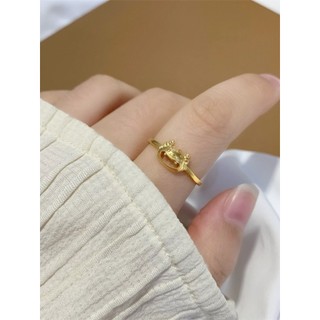 Benming ano não pode colocar boca dragão anel feminino nicho Design vietnã areia ouro simulação luz ouro luxo High-End j
