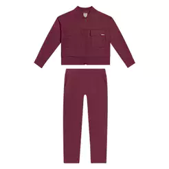 Conjunto Infantil Menina Com Bolso Colorittá Bordô
