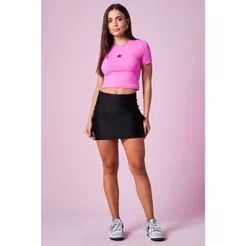 Short Saia Up Glam Com Bolso Cargo Planet Girls Preto