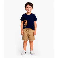 Conjunto Infantil Camiseta Com Bermuda Select Azul