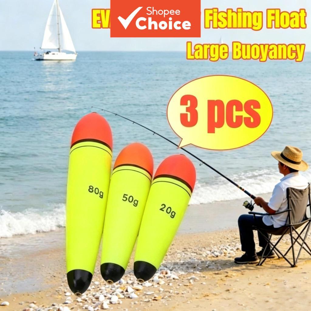 3 peças/pacote boias deslizantes para pesca, kit de boias para pesca, balsa, robalo marinho
