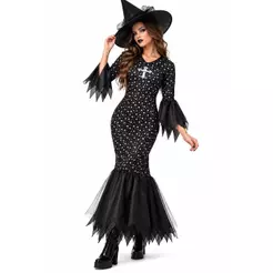 Fantasia Mortícia Feminina de Halloween