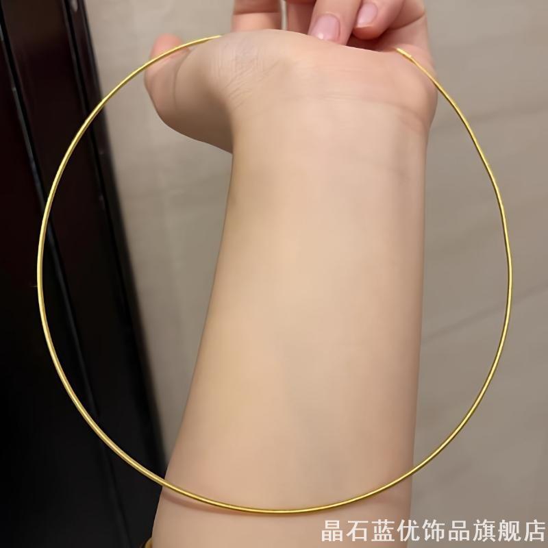 Colar colar corda pingente de ouro cordão colar feminino Neckband High-End sentimento Yongsha colar de ouro colar clavíc