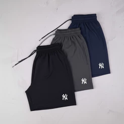 KIT 3 Bermudas Tactel Masculina NY Streetwear Mauricinho Estilo Básico Casual Praia Verão em Oferta