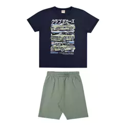 Conjunto Infantil Menino Estampa Urban Elian Azul