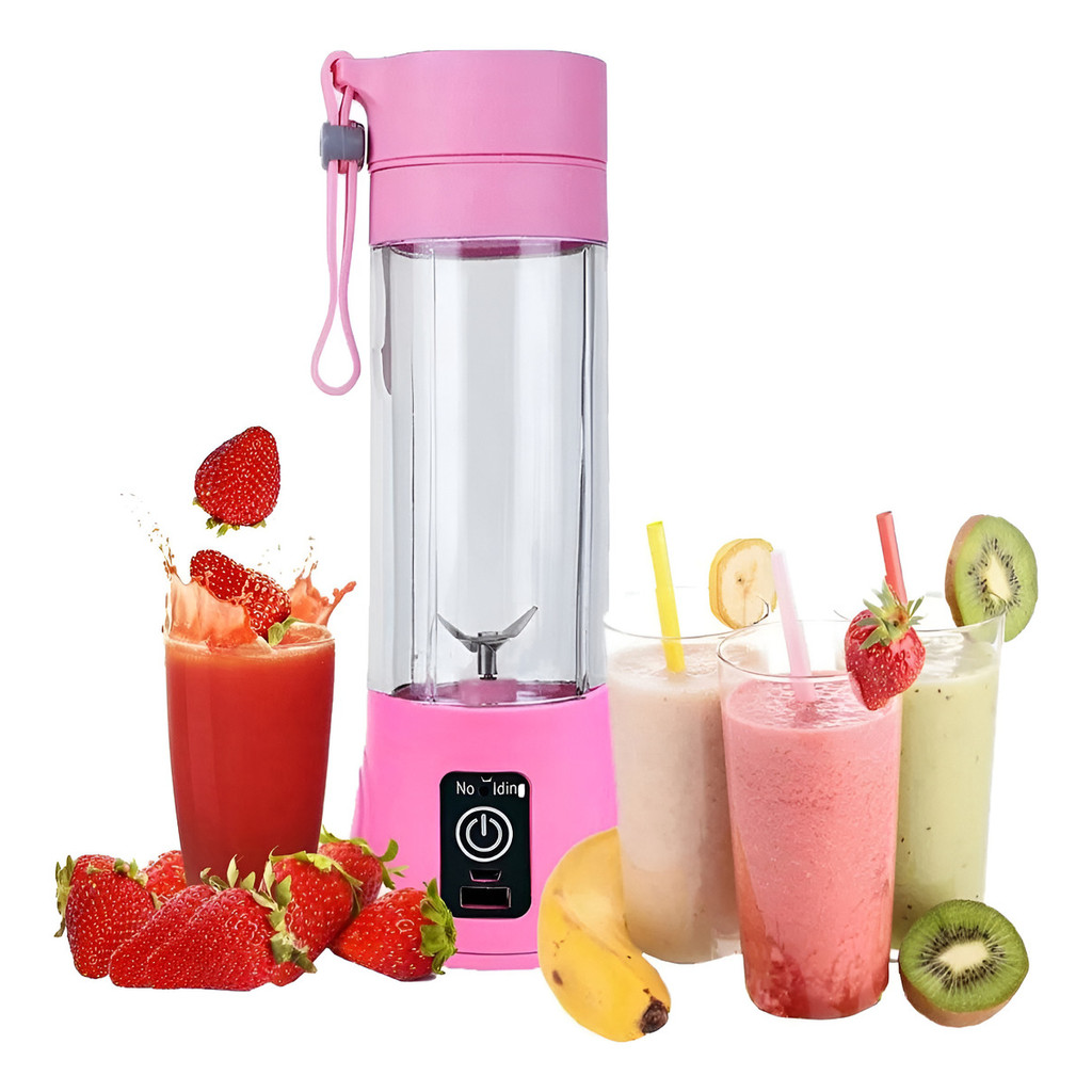 LIQUIDIFICADOR PORTÁTIL USB RECARREGÁVEL MINI MIXER LEVE POTENTE PERFEITO PARA SHAKES BEBIDAS DETOX-