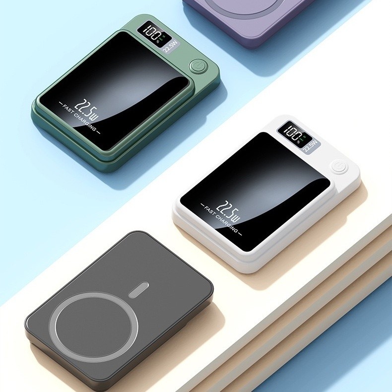 Carregador Portátil Para Iphone Indução Magsafe Powerbank 10000 mAh Battery Pack em Oferta na Shopee