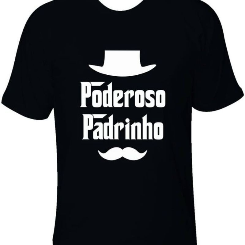 Poderoso Padrinho Camiseta Unissex tradicional Masculina e feminino unissex 100% algodao