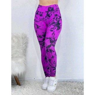 Calça Legging Marmorizada rajada fitness academia em Oferta na Shopee