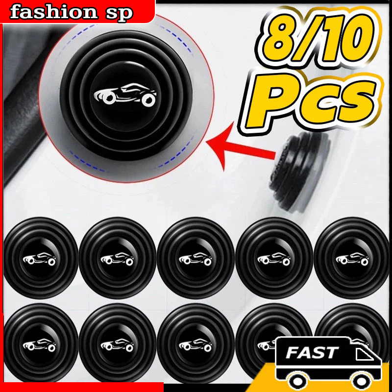 10 Pcs Amortecedor De Silicone Anti-ruído Para Porta De Carro Almofada De Silicone Anticolisão Para Porta De Carro em Oferta na Shopee