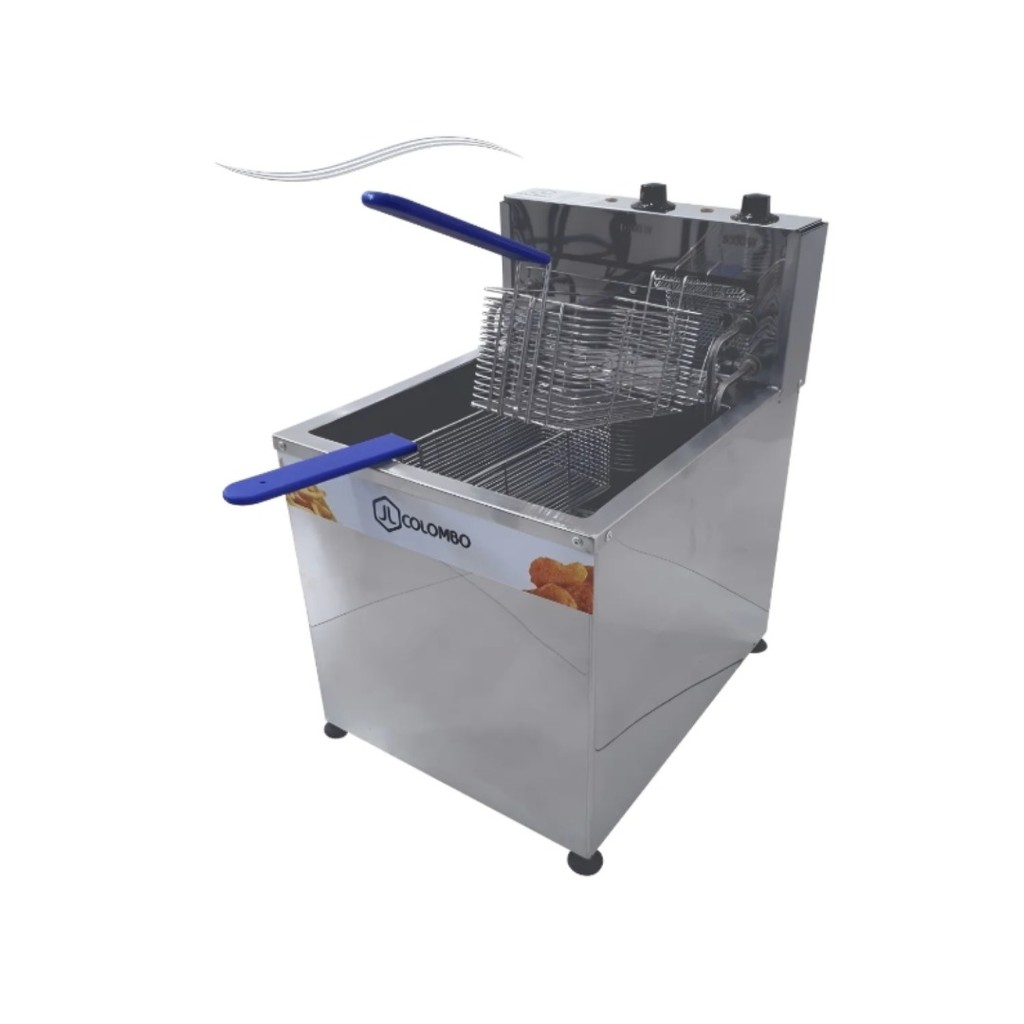 Fritadeira Elétrica 18 Litros 1 Cuba Profissional Aço Inox 110V 220V