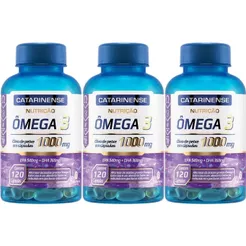 Kit 3X Ômega 3 - 120 Cápsulas - Catarinense Nutrição
