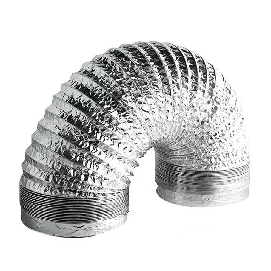 Duto flexível alumínio 12 polegadas 3m exaustor ventilação ar condicionado estufas cultivo indoor