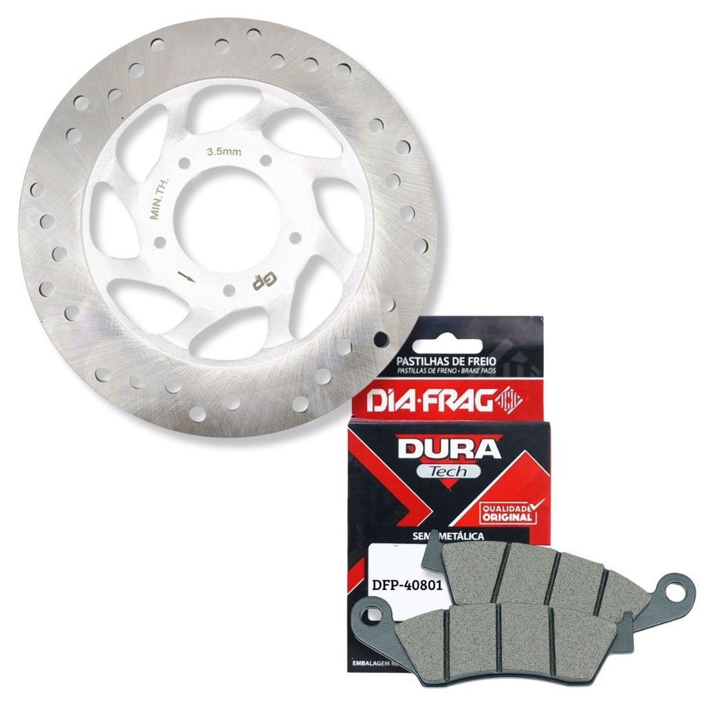 Disco de Freio Biz 125 2006-2015 + Pastilhas Diafrag