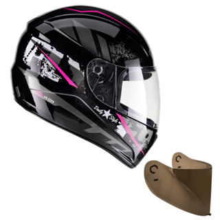 Capacete F-9 HG City e Viseira Fumê F-9 Fly em Oferta na Shopee