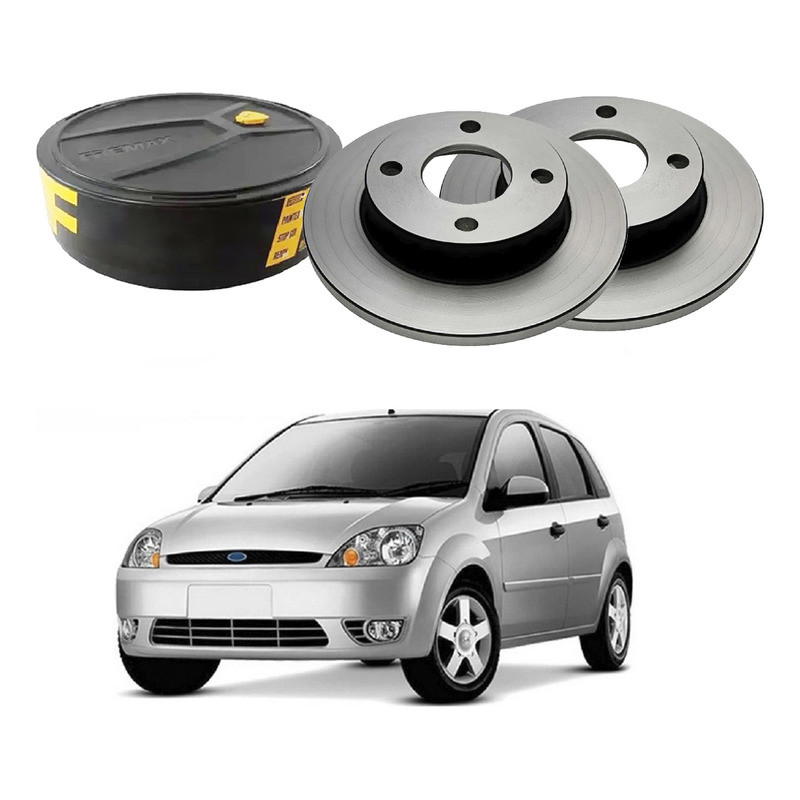 Disco Freio Dianteiro Fiesta Hatch 1.0 2003 A 2006 em Oferta na Shopee