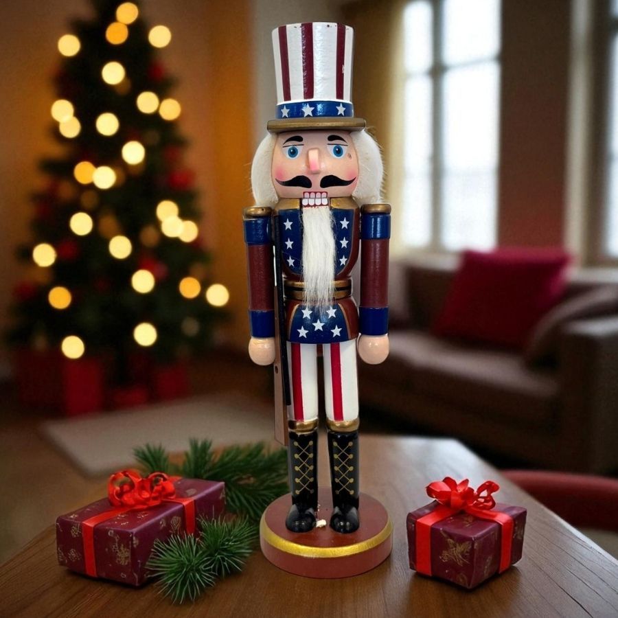 Soldado de Chumbo de Madeira com Arma - 25cm - Americano - 1 unidade - Rizzo em Oferta na Shopee