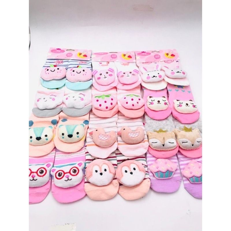 Kit 12 Meia 3d Infantil  Menino E Menina