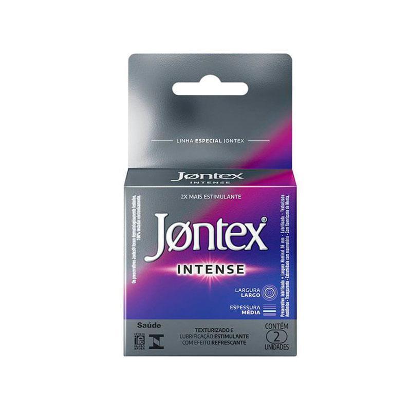 Preservativo Camisinha Jontex Intense 2 Unidades em Oferta na Shopee