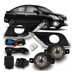 Kit Farol Milha Nissan Versa 2015 2016 2017 2018 2019