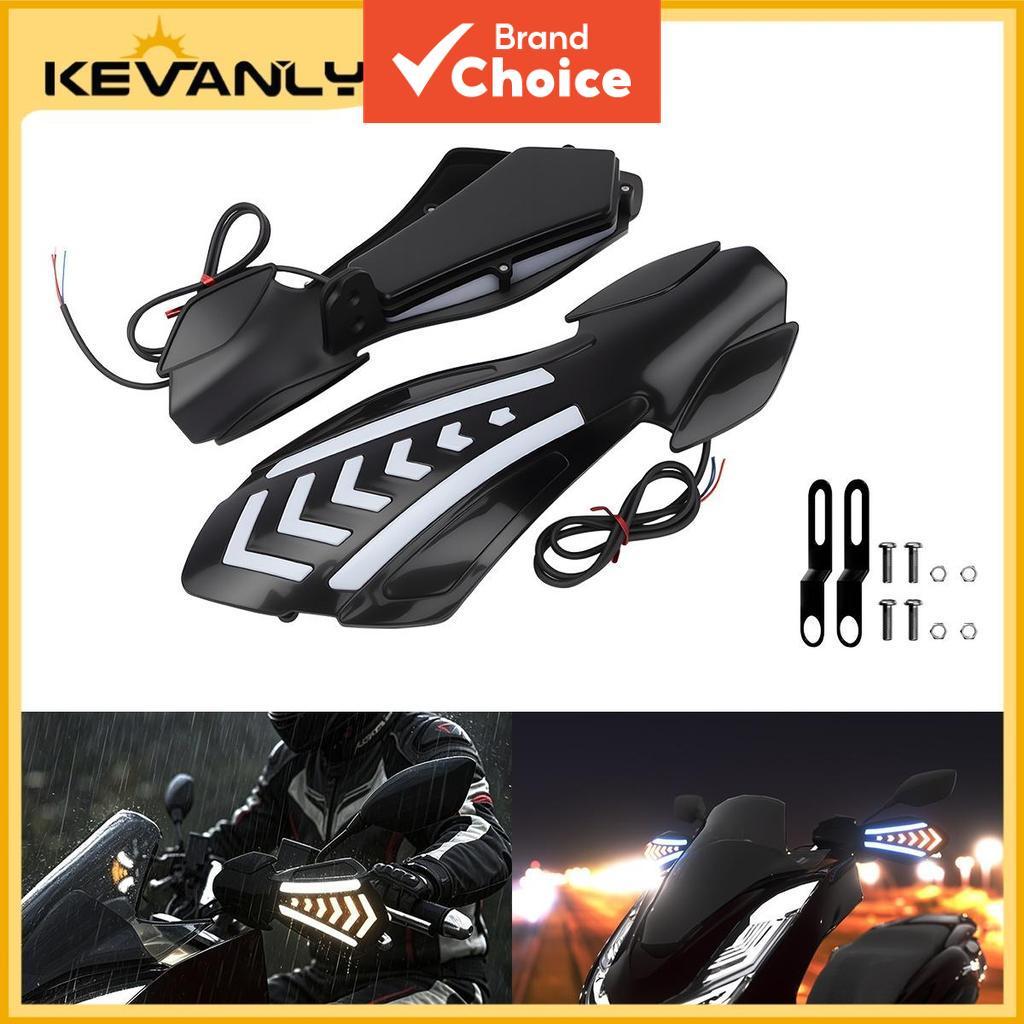KEVANLY Protetor De Mão Luz Decorativa Universal Sinal De Volta DRL Lâmpada Diurna 12V 2Pcs