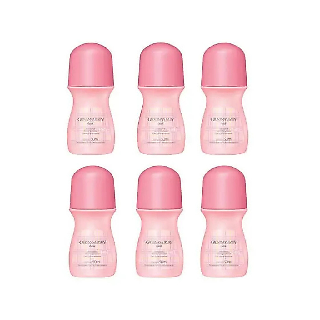 Kit 6 Desodorantes Roll-On Giovanna Baby Classic - 50ML