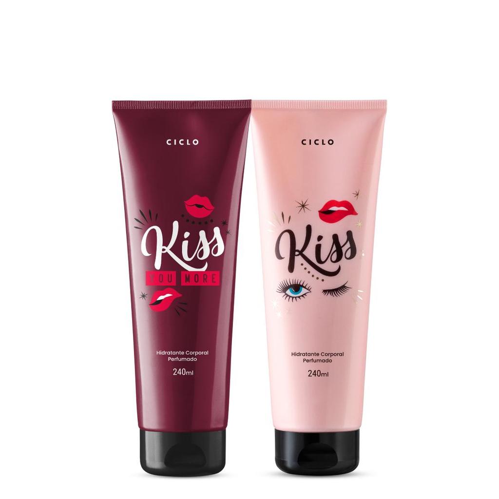 Combo Kit 2 Loção Hidratante 240ml Kiss + Kiss You More