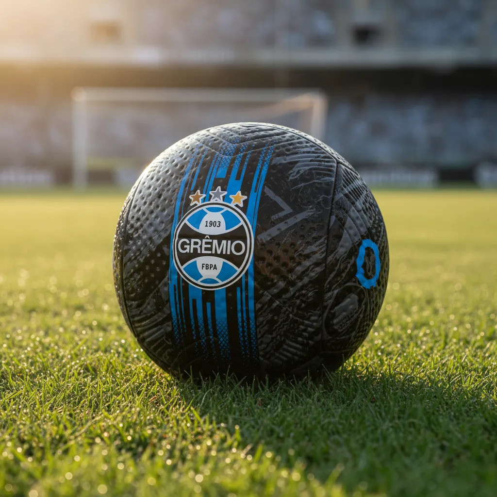 Bola De Futebol Grêmio Preta N5 Campo E Society Original
