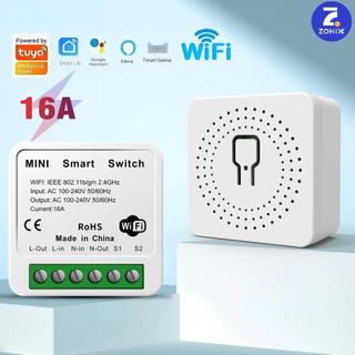 Interruptor inteligente WIFI mini 16A suporte controle por voz Alexa Google Home-Zonix