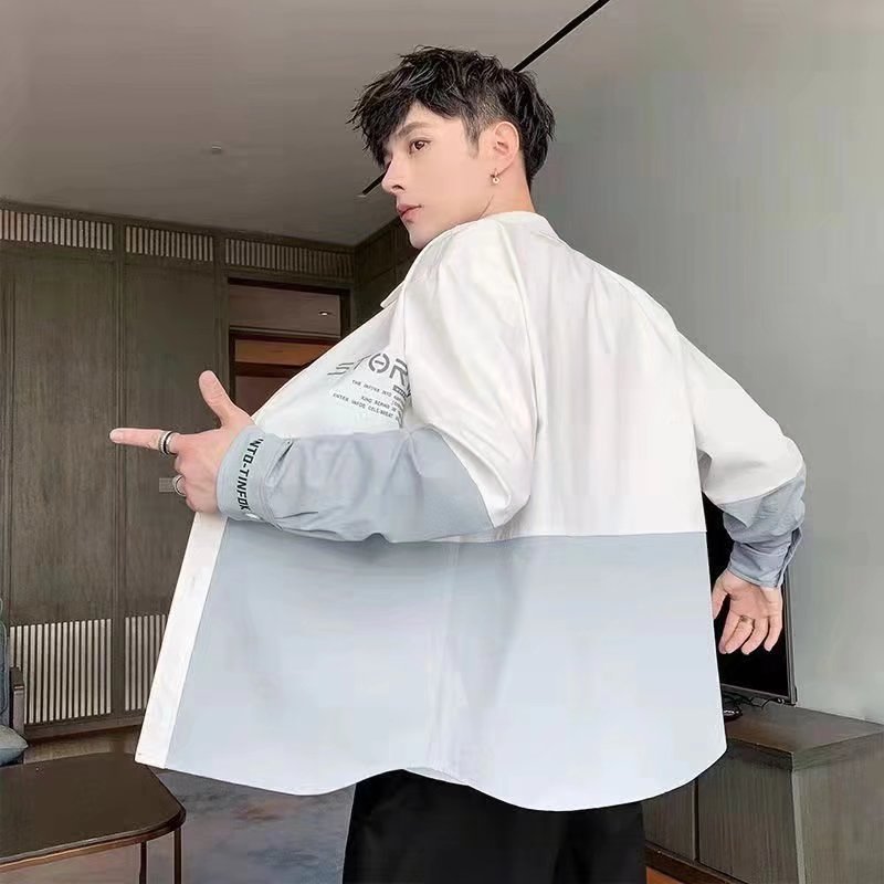 Jaqueta primavera outono roupas masculinas 2021 novo estilo masculino topo versão coreana roupas na moda Casual Denim ca