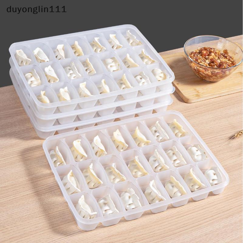 (duyonglin111) 15/21 Grade Caixa De Armazenamento De Cozinha Geladeira Organizador Transparente Reutilizável Recipientes