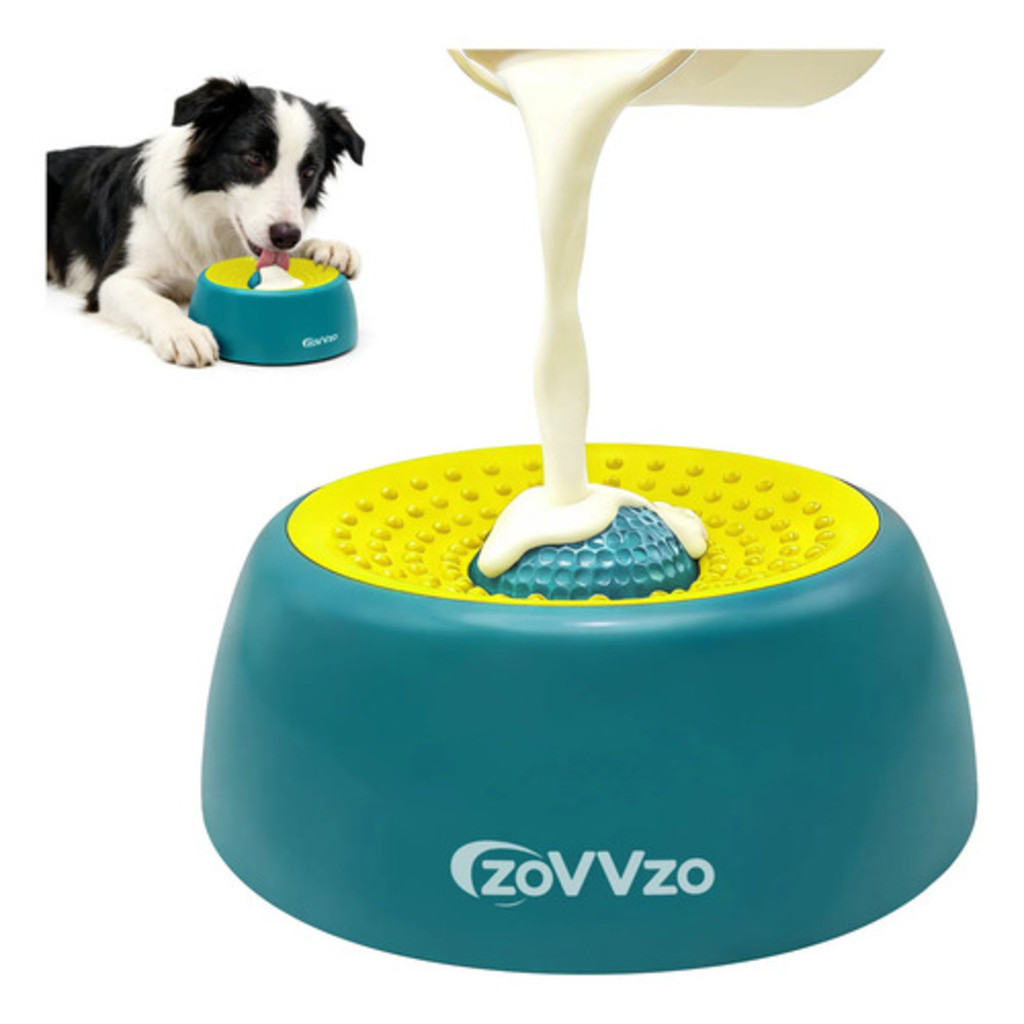 Brinquedo Comedouro Slow Feeder Lento Bola De Lamber para Cães e Gatos
