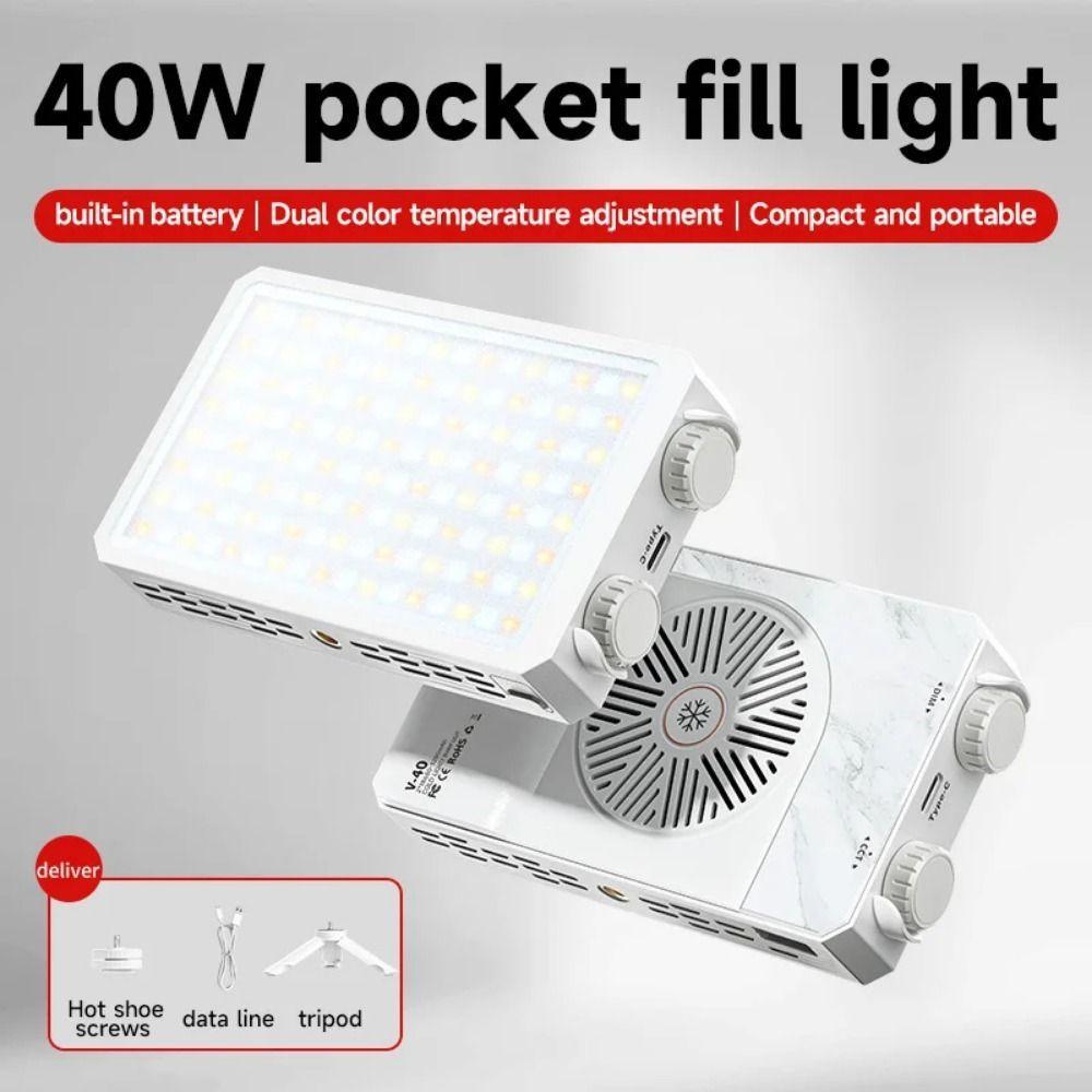 SUNDANCE Mini Lâmpada De Vídeo LED , Luz De Câmera Com Bateria De 40 W 4400mAh , Preenchimento Portátil FX 8 Modos