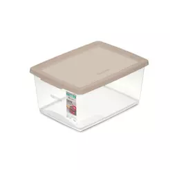 Caixa Organizadora Plástica Camurça 7,5L My Closet Ordene